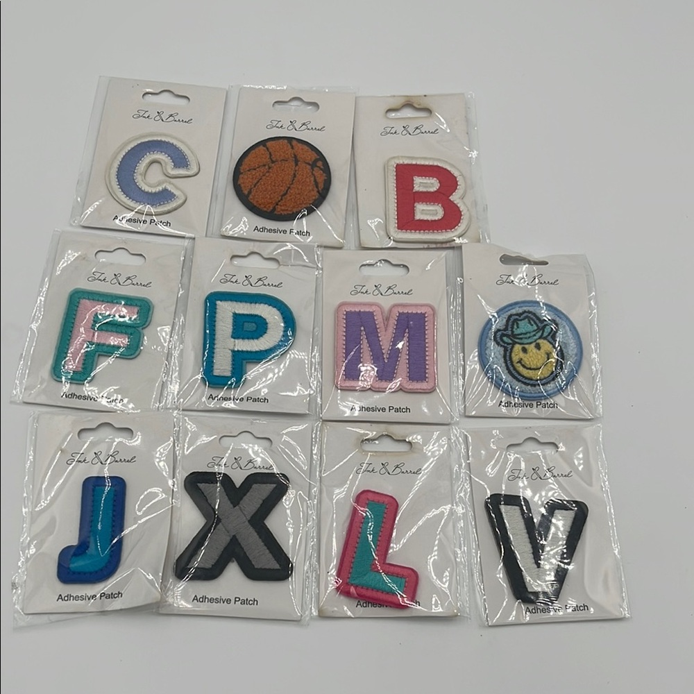 Ink & Barrel Alphabet and Emoji Adhesive Patches